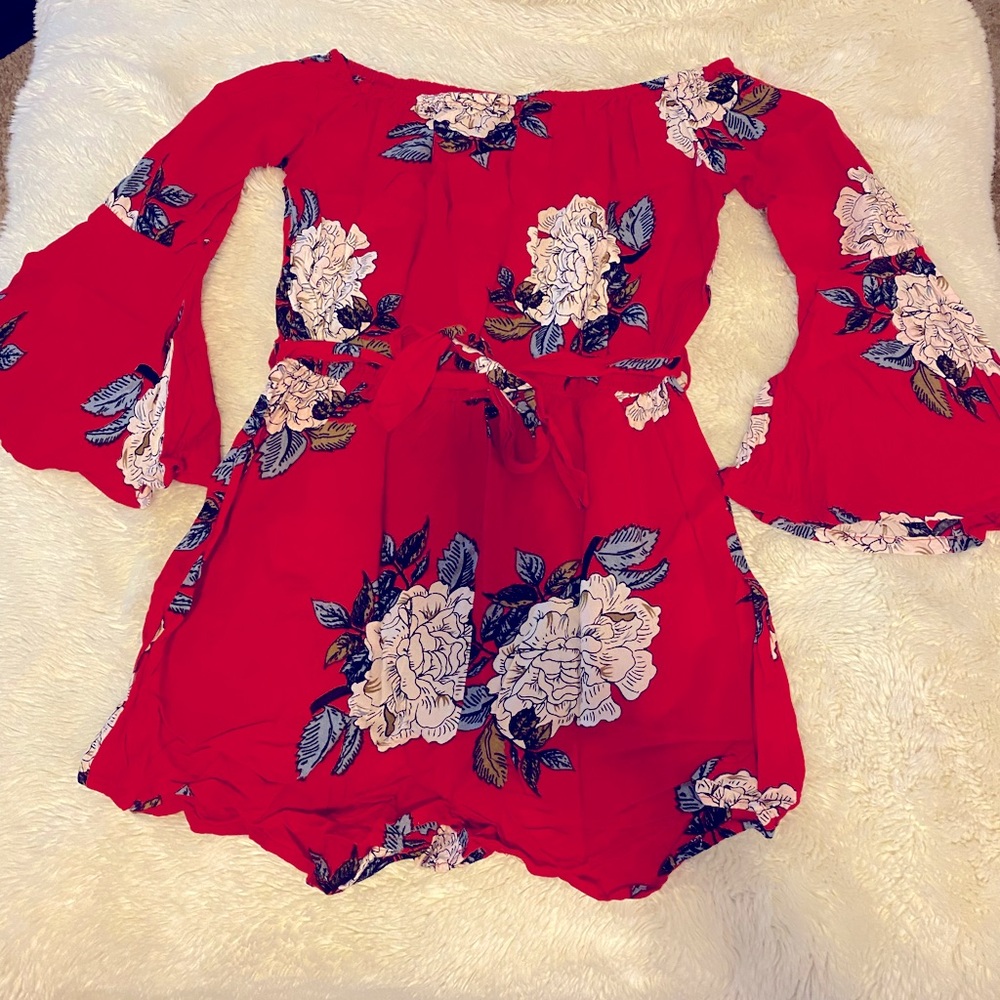 Red Fashion Nova Romper